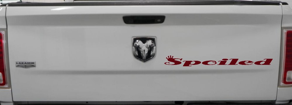 Spoiled with Crown Car or Truck Window Decal Sticker