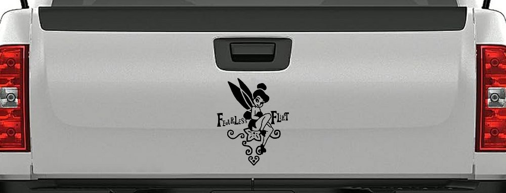 Tinkerbell Fearless Flirt Girlie Car or Truck Window Decal Sticker