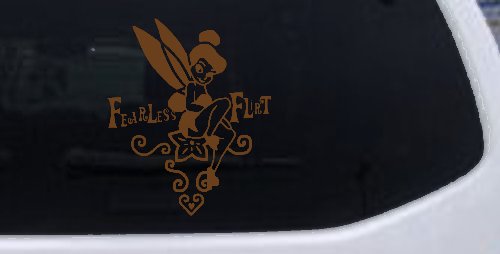 Tinkerbell Fearless Flirt Girlie Car or Truck Window Decal Sticker