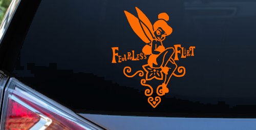 Tinkerbell Fearless Flirt Girlie Car or Truck Window Decal Sticker