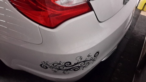 Swirl Vine Swirls Car or Truck Window Decal Sticker