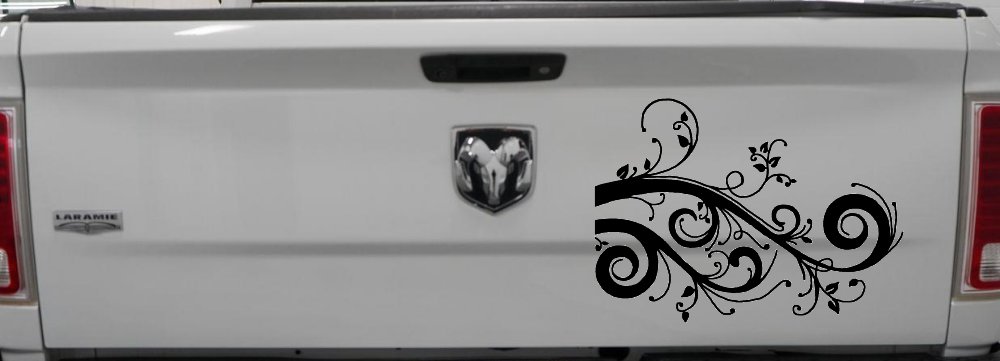 Swirl Vine Swirls Car or Truck Window Decal Sticker