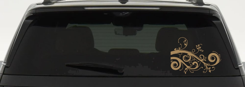 Swirl Vine Swirls Car or Truck Window Decal Sticker