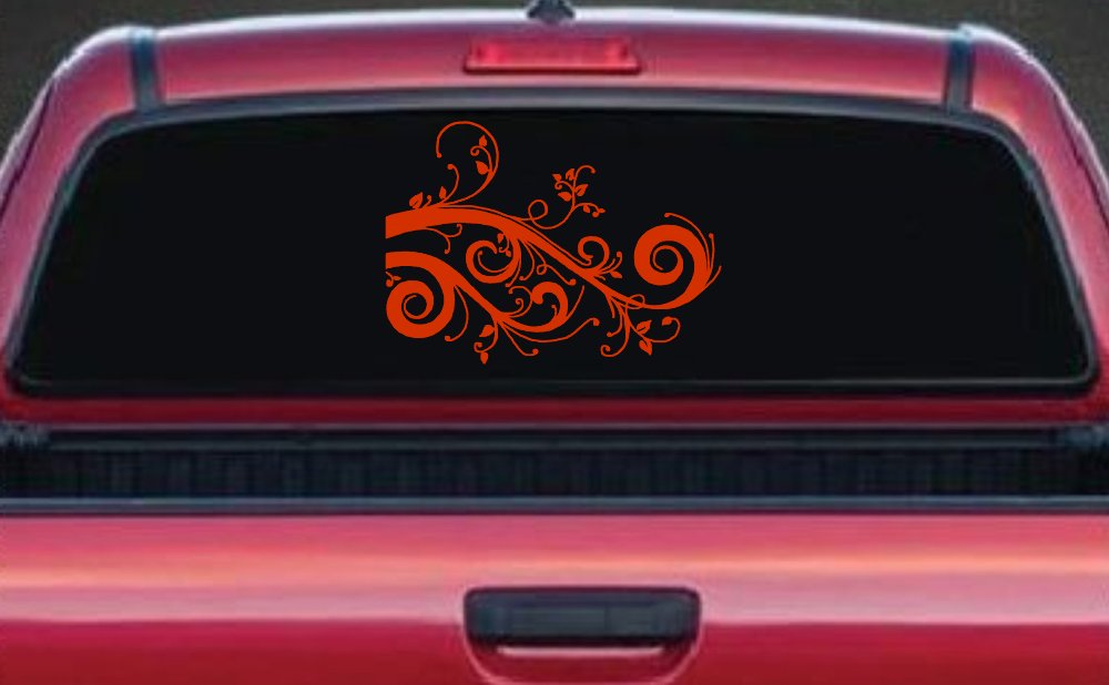 Swirl Vine Swirls Car or Truck Window Decal Sticker