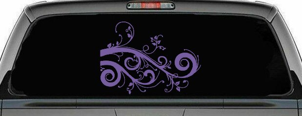 Swirl Vine Swirls Car or Truck Window Decal Sticker