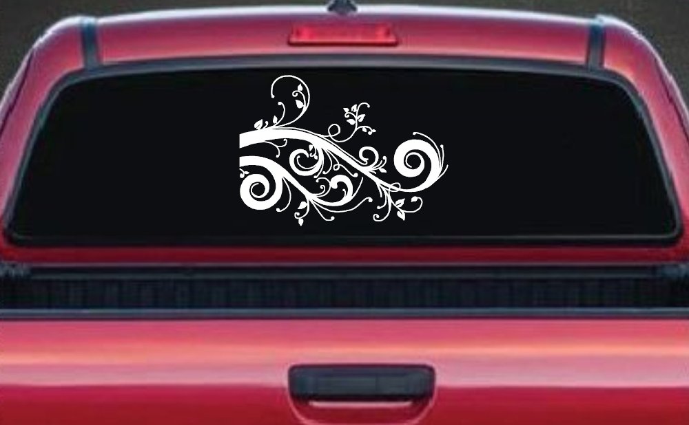 Swirl Vine Swirls Car or Truck Window Decal Sticker