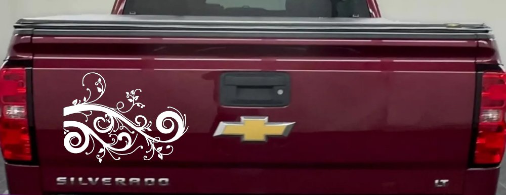 Swirl Vine Swirls Car or Truck Window Decal Sticker