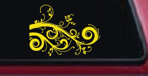 Swirl Vine Swirls Car or Truck Window Decal Sticker