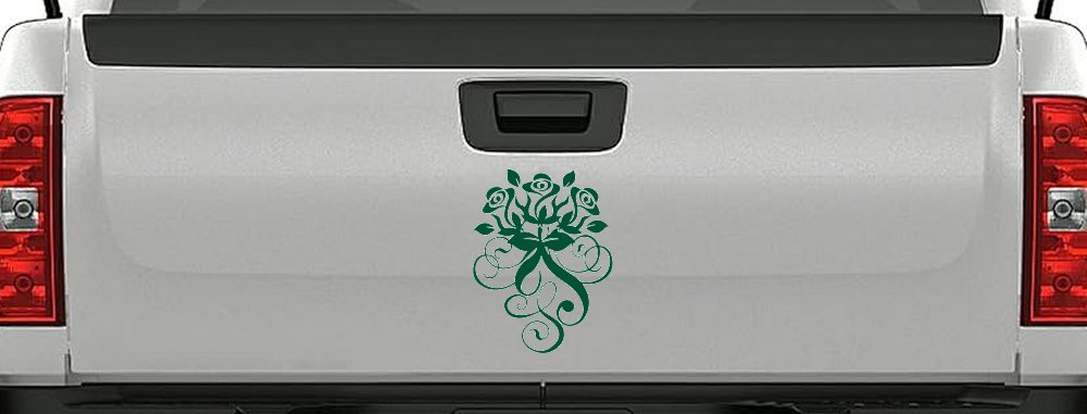 Swirl Roses Swirls Car or Truck Window Decal Sticker