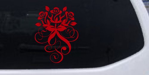 Swirl Roses Swirls Car or Truck Window Decal Sticker