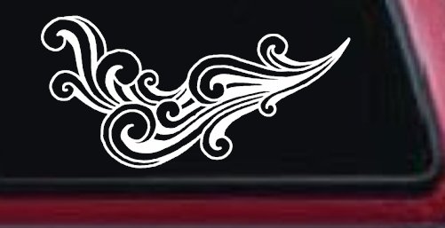 60s Style Swirl Wave Car or Truck Window Decal Sticker