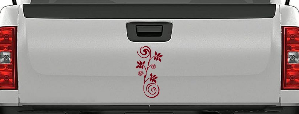 Narrow Swirl Vine Swirls Car or Truck Window Decal Sticker