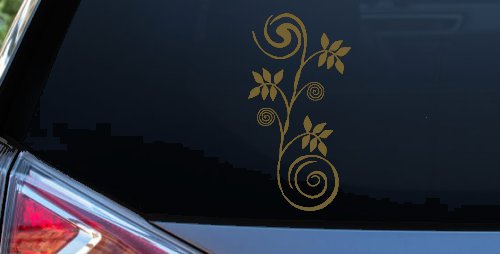 Narrow Swirl Vine Swirls Car or Truck Window Decal Sticker
