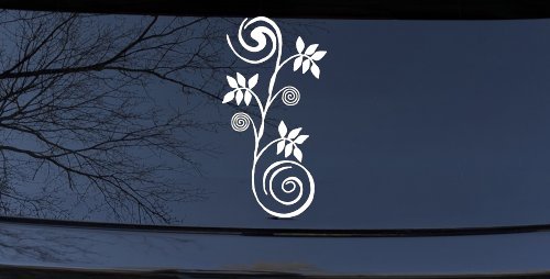 Narrow Swirl Vine Swirls Car or Truck Window Decal Sticker