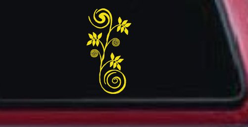 Narrow Swirl Vine Swirls Car or Truck Window Decal Sticker