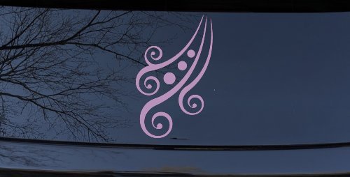 Thick Swirl With Dots Car or Truck Window Decal Sticker