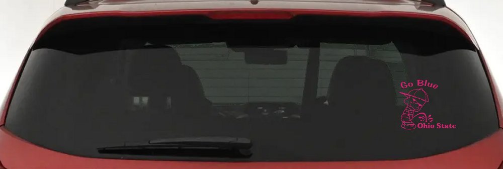 Go Blue Pee On Ohio State Car or Truck Window Decal Sticker