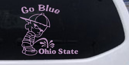 Go Blue Pee On Ohio State Car or Truck Window Decal Sticker