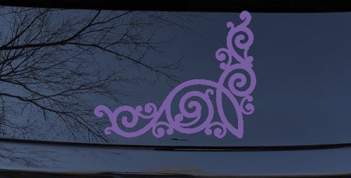 Inside Corner Swirl Car or Truck Window Decal Sticker