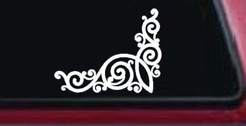 Inside Corner Swirl Car or Truck Window Decal Sticker