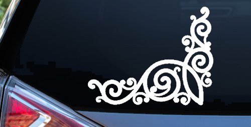 Inside Corner Swirl Car or Truck Window Decal Sticker