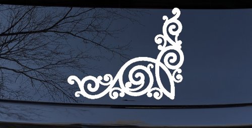 Inside Corner Swirl Car or Truck Window Decal Sticker