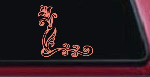 Flower Vine Corner Swirl Car or Truck Window Decal Sticker