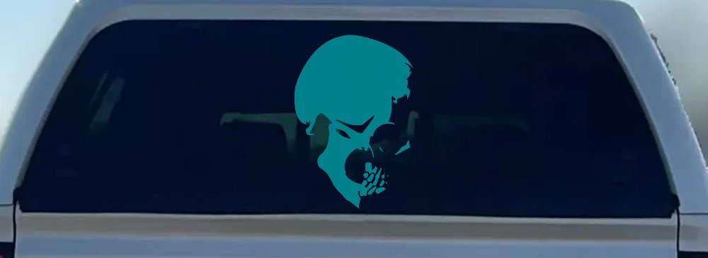 Skull Side View Car or Truck Window Decal Sticker