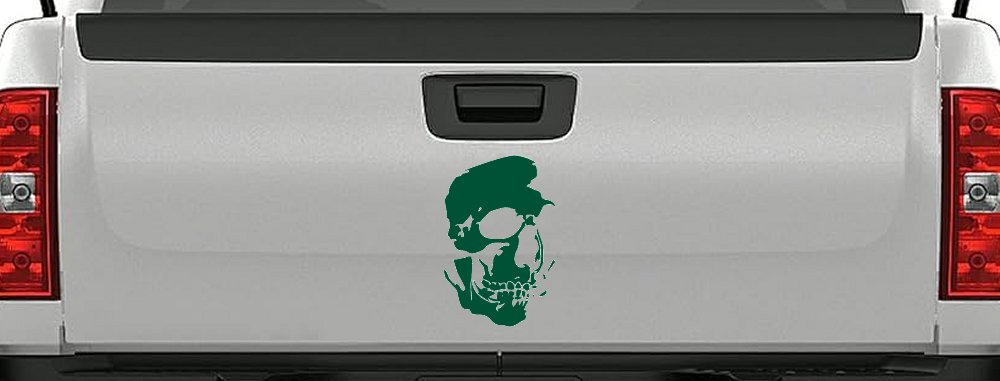 Skull Shadowed Side Car or Truck Window Decal Sticker