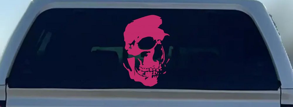 Skull Shadowed Side Car or Truck Window Decal Sticker