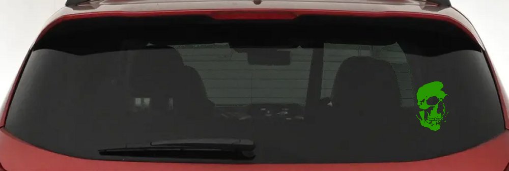 Skull Shadowed Side Car or Truck Window Decal Sticker