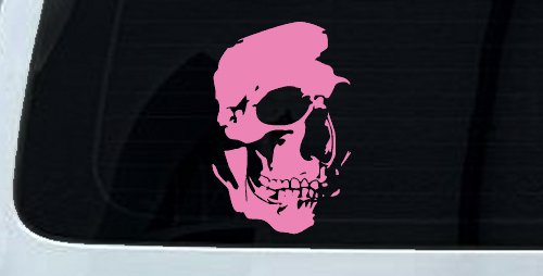 Skull Shadowed Side Car or Truck Window Decal Sticker