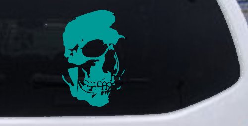 Skull Shadowed Side Car or Truck Window Decal Sticker