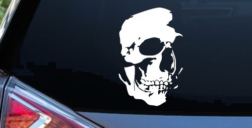 Skull Shadowed Side Car or Truck Window Decal Sticker