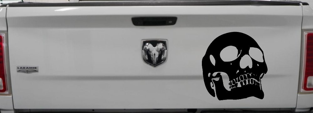 Skull Front View Skulls Car or Truck Window Decal Sticker