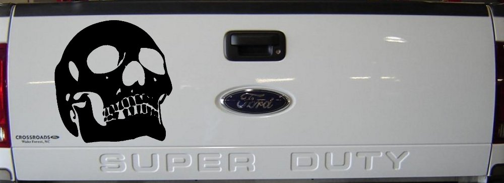 Skull Front View Skulls Car or Truck Window Decal Sticker