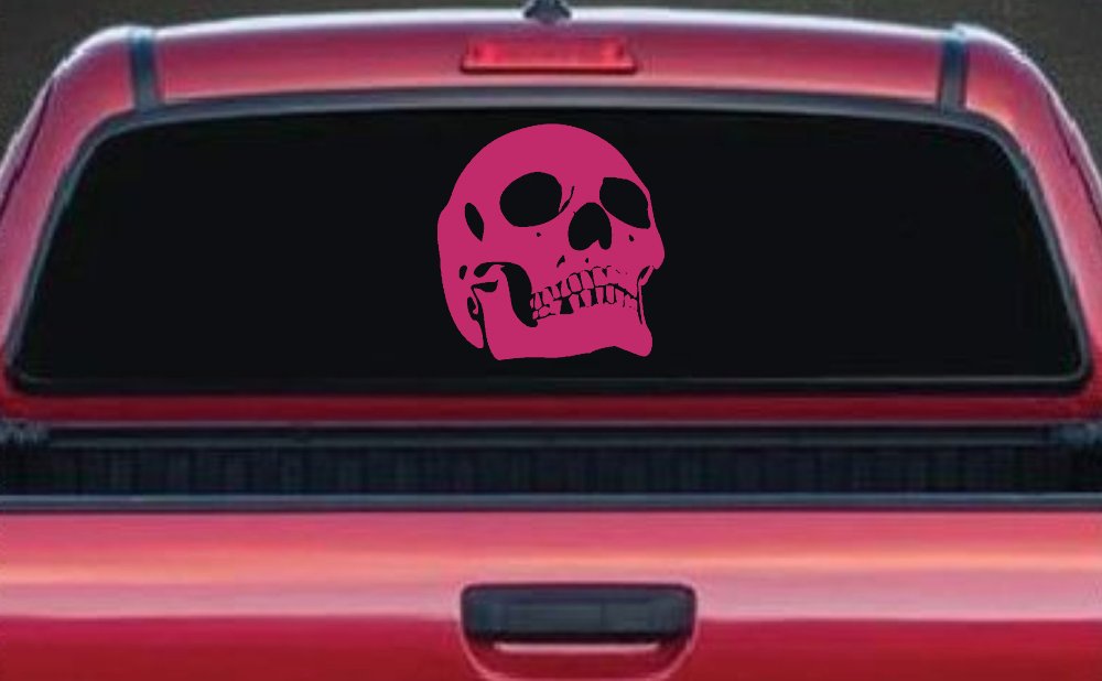 Skull Front View Skulls Car or Truck Window Decal Sticker