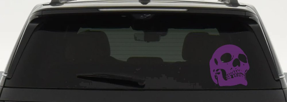 Skull Front View Skulls Car or Truck Window Decal Sticker