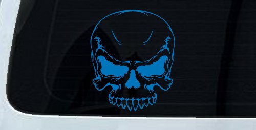 Mean Looking Skull Car or Truck Window Decal Sticker