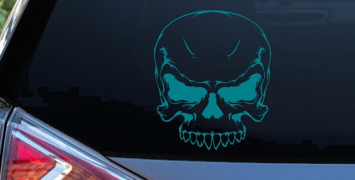 Mean Looking Skull Car or Truck Window Decal Sticker