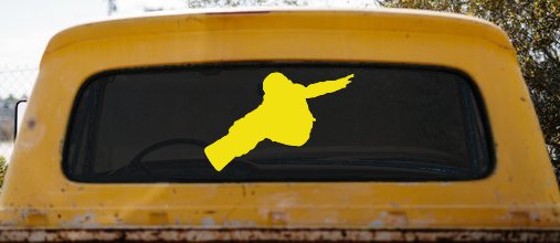 Snowboarding Car or Truck Window Decal Sticker