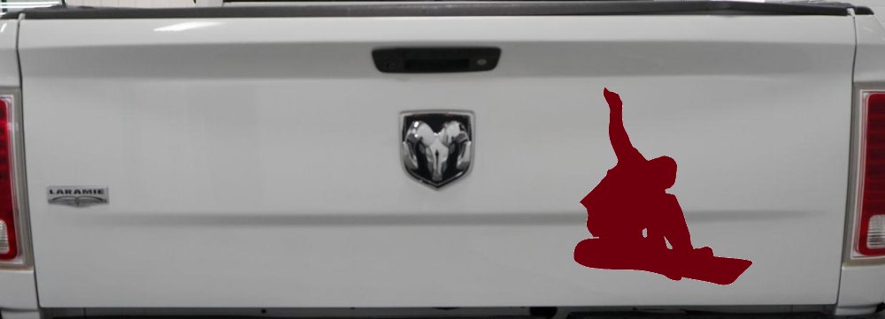 Snowboarding Car or Truck Window Decal Sticker