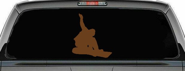 Snowboarding Decal for Car & Truck Windows | Vinyl Sticker Fun (Copper)