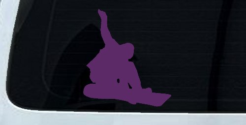 Snowboarding Car or Truck Window Decal Sticker (Violet)