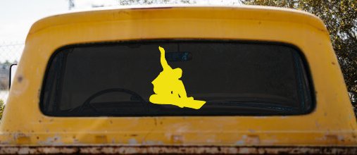 Snowboarding Car or Truck Window Decal Sticker