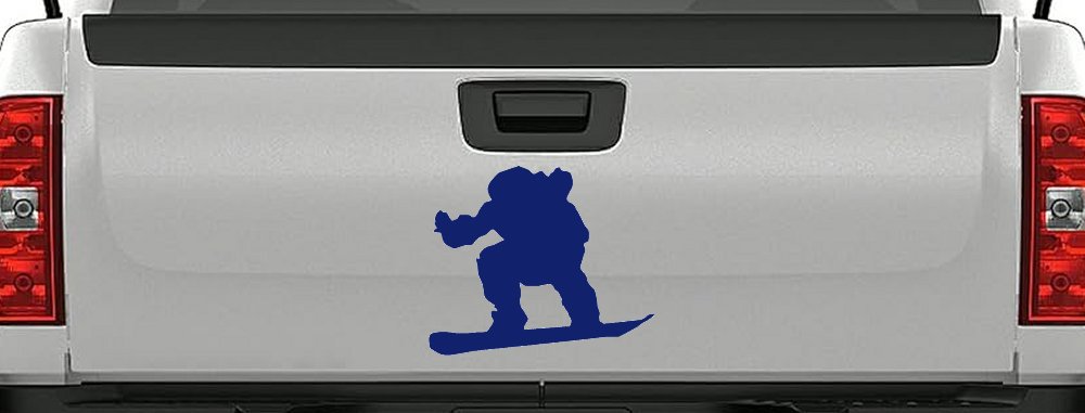 Snowboarding Sports Car or Truck Window Decal Sticker (Navy)