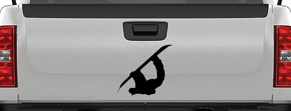 Snowboarding Car or Truck Window Decal Sticker (Black)