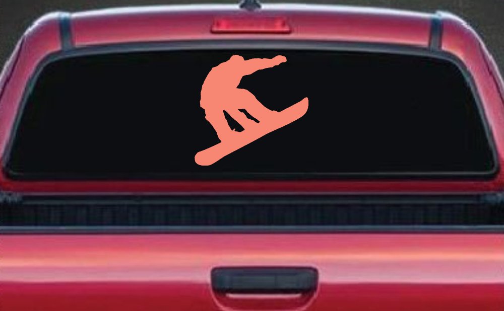 Snowboarding Sports Car or Truck Window Decal Sticker