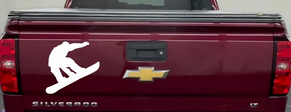 Snowboarding Sports Car or Truck Window Decal Sticker