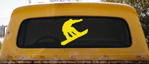 Snowboarding Sports Car or Truck Window Decal Sticker